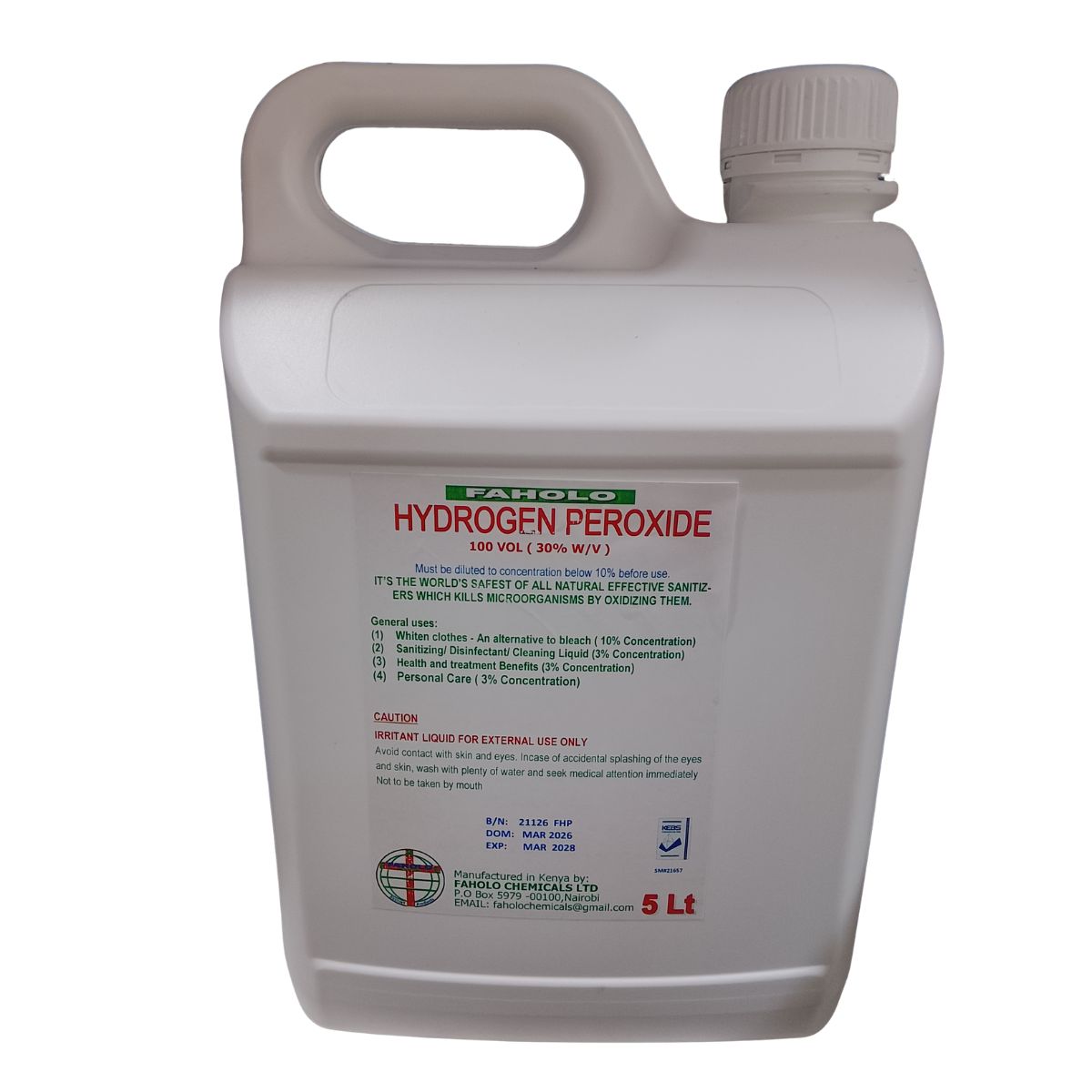 HYDROGEN PEROXIDE 100V
