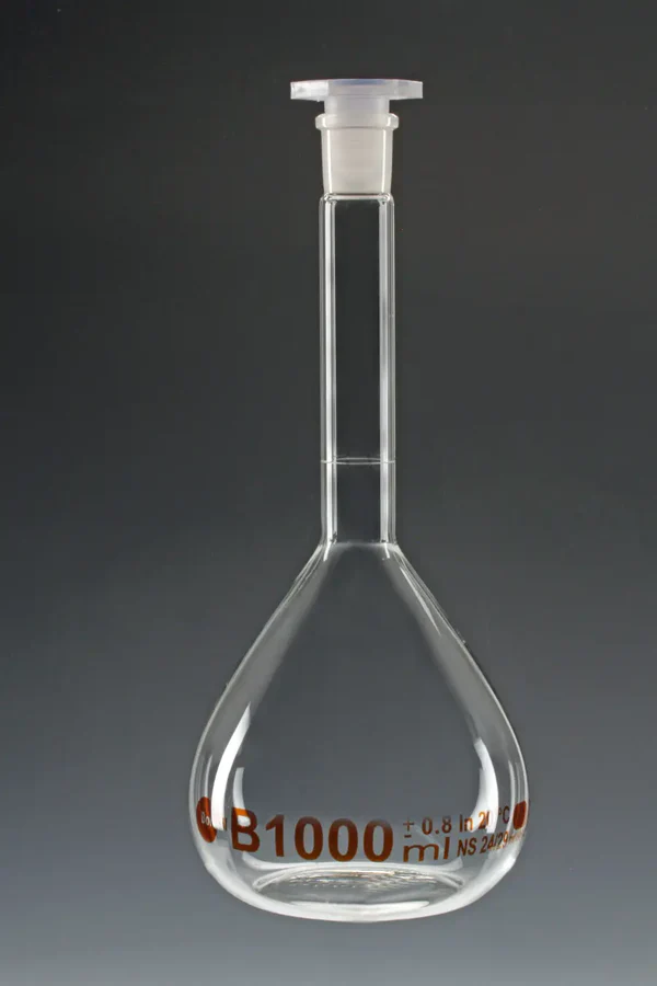 VOLUMETRIC FLASK BOROSIL 500ML
